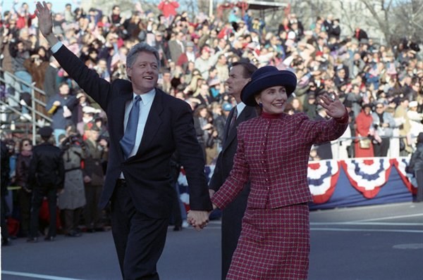 Билл Цлинтон након победе на председничким изборима 3. новембра 1993